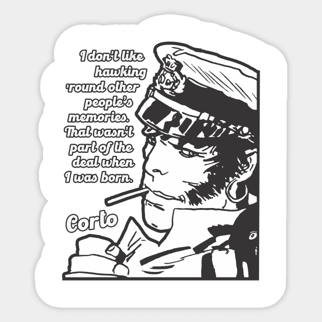 Corto Maltese Sticker by workshop71